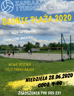 BŁONIE Plaża 2020